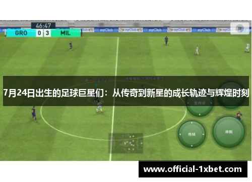 7月24日出生的足球巨星们：从传奇到新星的成长轨迹与辉煌时刻